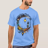 T-shirt Lune de Ramadan de style Pollock (Devant)