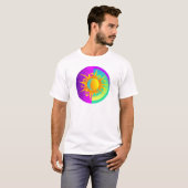 T-shirt Lune de soleil violet (Devant entier)