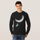 T-shirt Lune de swing des astronautes (Devant entier)