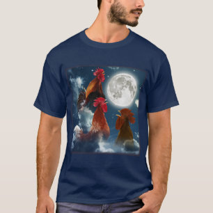 T-shirt Lune de trois poulets