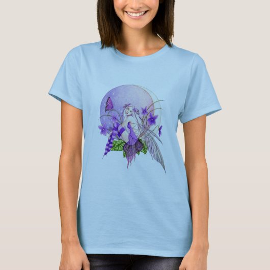 T-shirt Lune de violette douce (Devant)