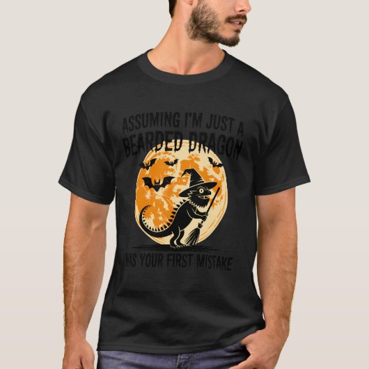 T-shirt Lune d'Halloween à la broche (Devant)