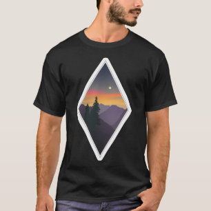 T-shirt Lune du Midwest géométrique active