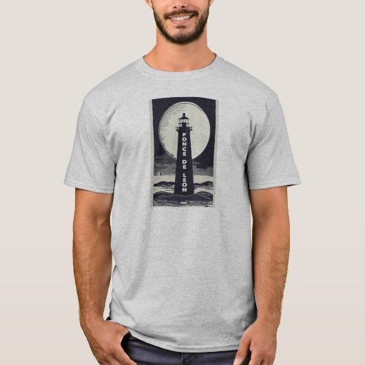 T-shirt Lune du phare de Ponce De Leon (Devant)
