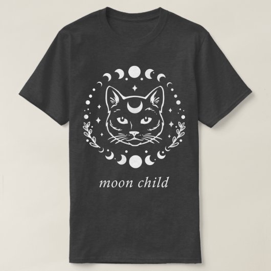 T-shirt Lune Enfant Nouvel Âge Mystique Lune Phase Déesse (Design devant)