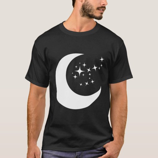 T-shirt Lune Et Étoiles (Devant)