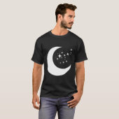 T-shirt Lune Et Étoiles (Devant entier)