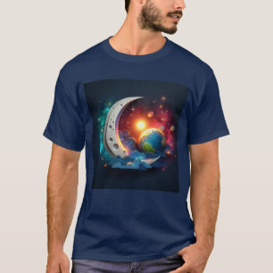T-shirt Lune et étoiles