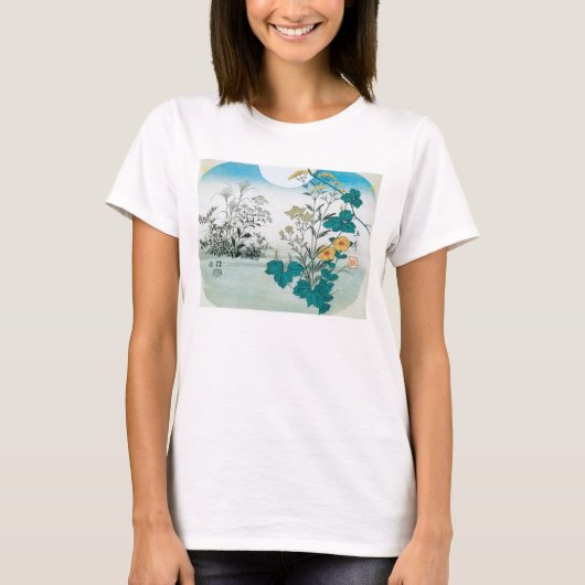 T-shirt Lune et fleurs (Devant)