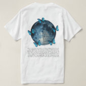 T-shirt lune et papillons (Design dos)