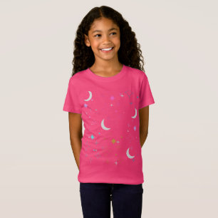 T-Shirt Lune & Étoiles Minimaliste adolescentes