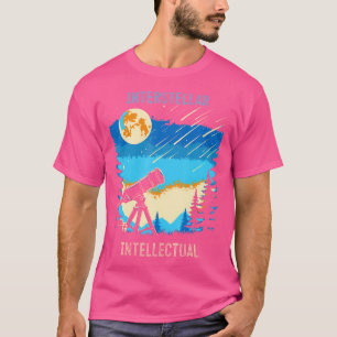 T-shirt Lune Intellectuelle Interstellaire Et Étoiles Astr