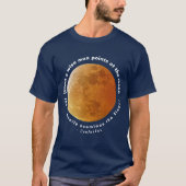 T-shirt Lune jaune et citation Confucius (Devant)