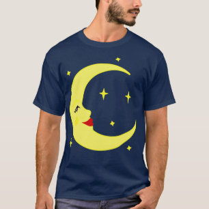 T-shirt Lune Lady Night Sky Stars2
