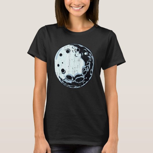 T-shirt Lune Lunar Art Humour Femmes Fières (Devant)