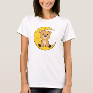 T-shirt Lune Ours Bonne Lune Nuit Lune Ours Mignons Animau