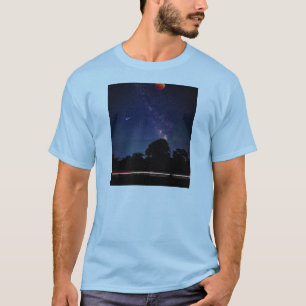 T-shirt lune rouge