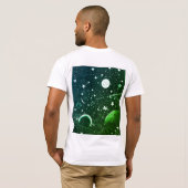 T-shirt Lune spatiale (Dos entier)