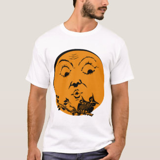 T-shirt Lune vintage de Halloween avec la chemise de