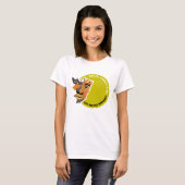 T-shirt Lune Wolf, Relax, je ne mord pas (Devant entier)