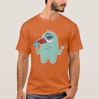 T-shirt Lunettes 3D de bande dessinée Zyklop Cinéma Film C