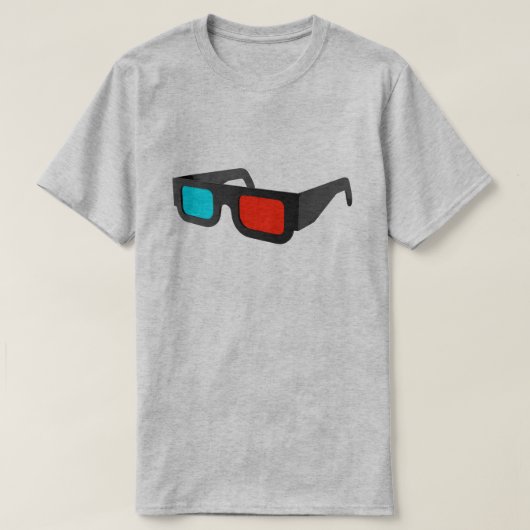 T-shirt Lunettes 3D Rétro Graphique (Design devant)