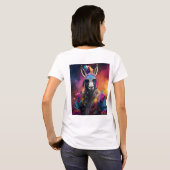 T-shirt Lunettes bleues Funky Donkey (Dos entier)