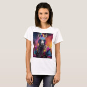 T-shirt Lunettes bleues Funky Donkey (Devant entier)