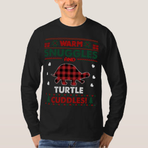 T-shirt Lunettes chaudes Turtle Lover Cadeaux Noël moche N