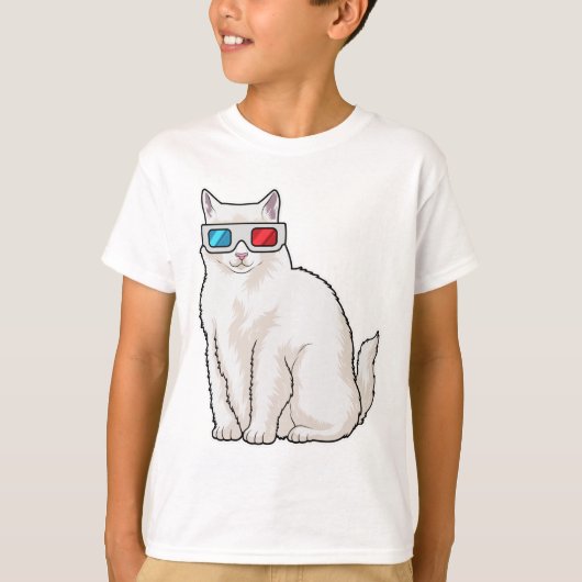 T-shirt Lunettes de chat (Devant)