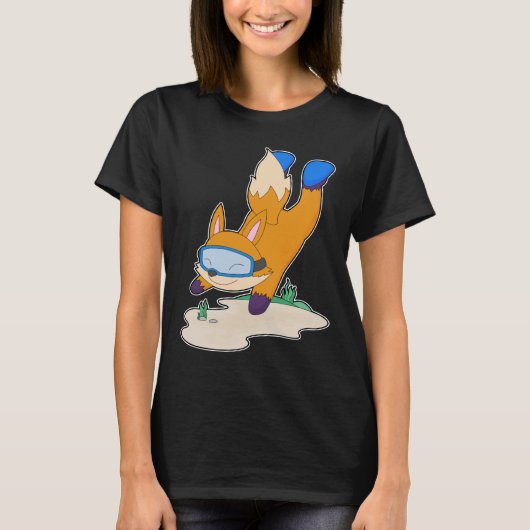 T-shirt Lunettes de natation de plongée Fox Diver (Devant)