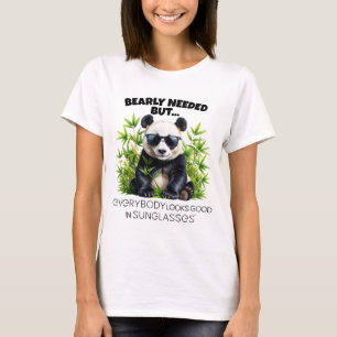 T-shirt Lunettes de panda à peine nécessaires Pun – ELGIS