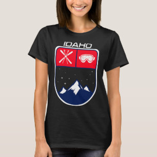 T-shirt Lunettes de skieur de piste de ski de montagne de