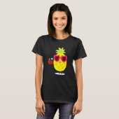 T-shirt Lunettes de soleil à l'ananas 2 (Devant entier)