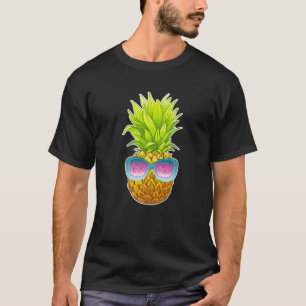 T-shirt Lunettes de soleil à l'ananas Plages d'Aloha Hawai