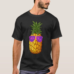 T-shirt Lunettes de soleil Ananas Aloha Plages Hawaï Hawaï