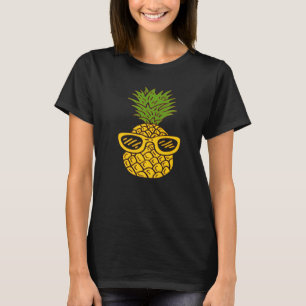 T-shirt Lunettes de soleil ananas Hawaiian Aloha Hommes Fe