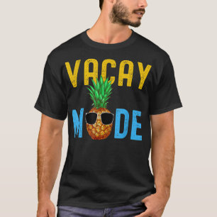 T-shirt Lunettes de soleil ananas mode vacances drôles de