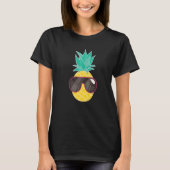 T-shirt Lunettes de soleil ananas Plages d'Aloha Hipster H (Devant)