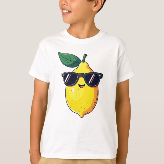 T-shirt Lunettes de soleil au citron amusantes (Devant)
