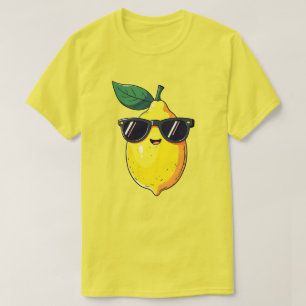 T-shirt Lunettes de soleil au citron amusantes