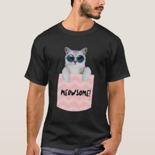 T-shirt Lunettes de soleil Awesome Cat Shades Meowsome Meo