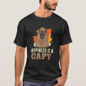 T-shirt Lunettes De Soleil Capybara cool Pour Un Rongeur C (Devant)