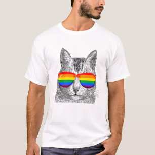 T-shirt Lunettes de soleil Cat Pride