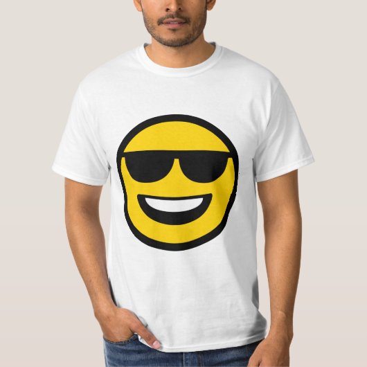 T-shirt Lunettes de soleil cool Emoji (Devant)