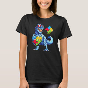 T-shirt Lunettes de soleil Cute T Rex Dinosaur Sensibilisa