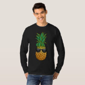T-shirt Lunettes de soleil d'ananas Aloha Hawaii été (Devant entier)