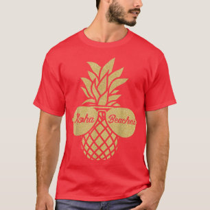 T-shirt Lunettes de soleil d'ananas TAloha Plages Hawaiian