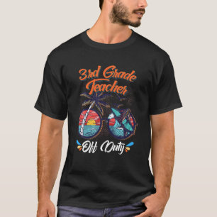 T-shirt Lunettes de soleil de 3e année Enseignant hors ser