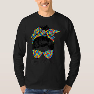 T-shirt Lunettes de soleil de cheveux Bun Sensibilisation